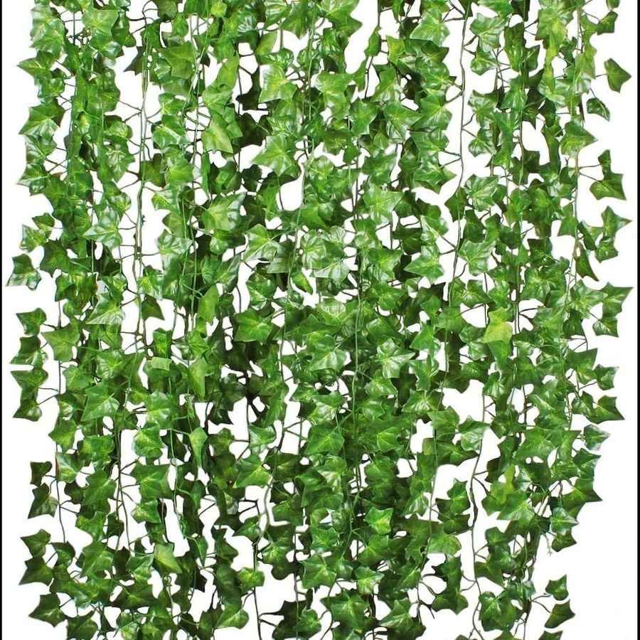 12 Pack 84 Feet Fake Ivy Leaves Artificial Garland Greenery