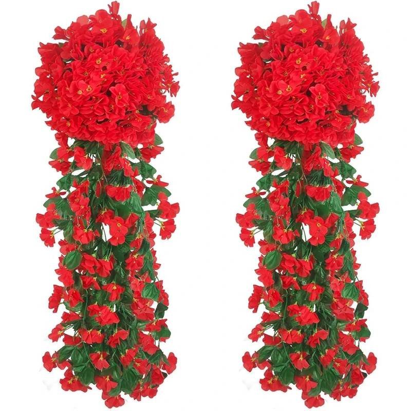 1PC Artificial Flowers Silk Violet Wall Hanging Wedding Scen
