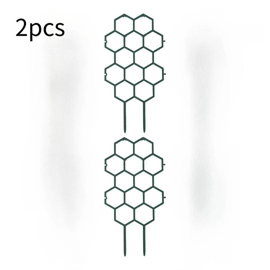 2pcsHoneycomb Design Plant Trellis, Rustproof Plastic Suppor
