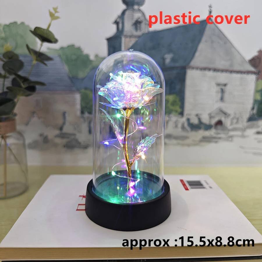 LED Galaxy Three Rose Artificial Flowers, Wedding Decoration